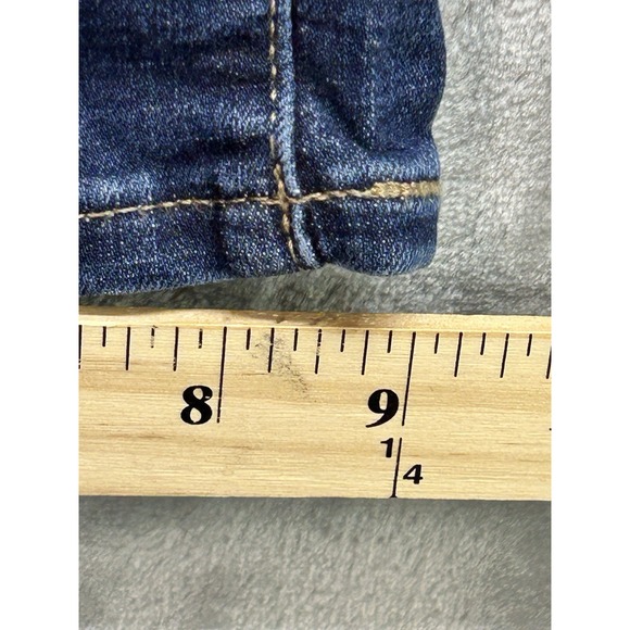 Levis 311 Jeans Womens Plus Sz 22W Blue Shaping Skinny Capri Whiskered Faded - Picture 12 of 13